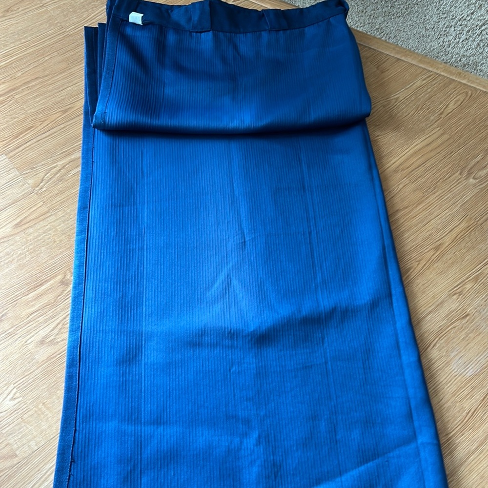 2 Navy Blue Window Panels (48”x73”)